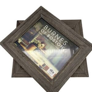 Lot of 2 Burnes of Boston 10x8in Weathered Wood Picture Frames New